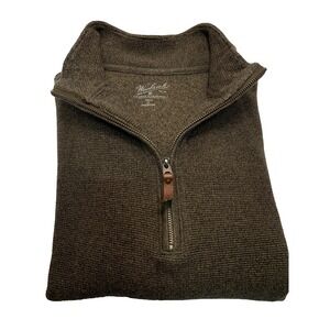 Woolrich Quarter Zip Pullover Sweater Men's XL Brown *materials tag is missing